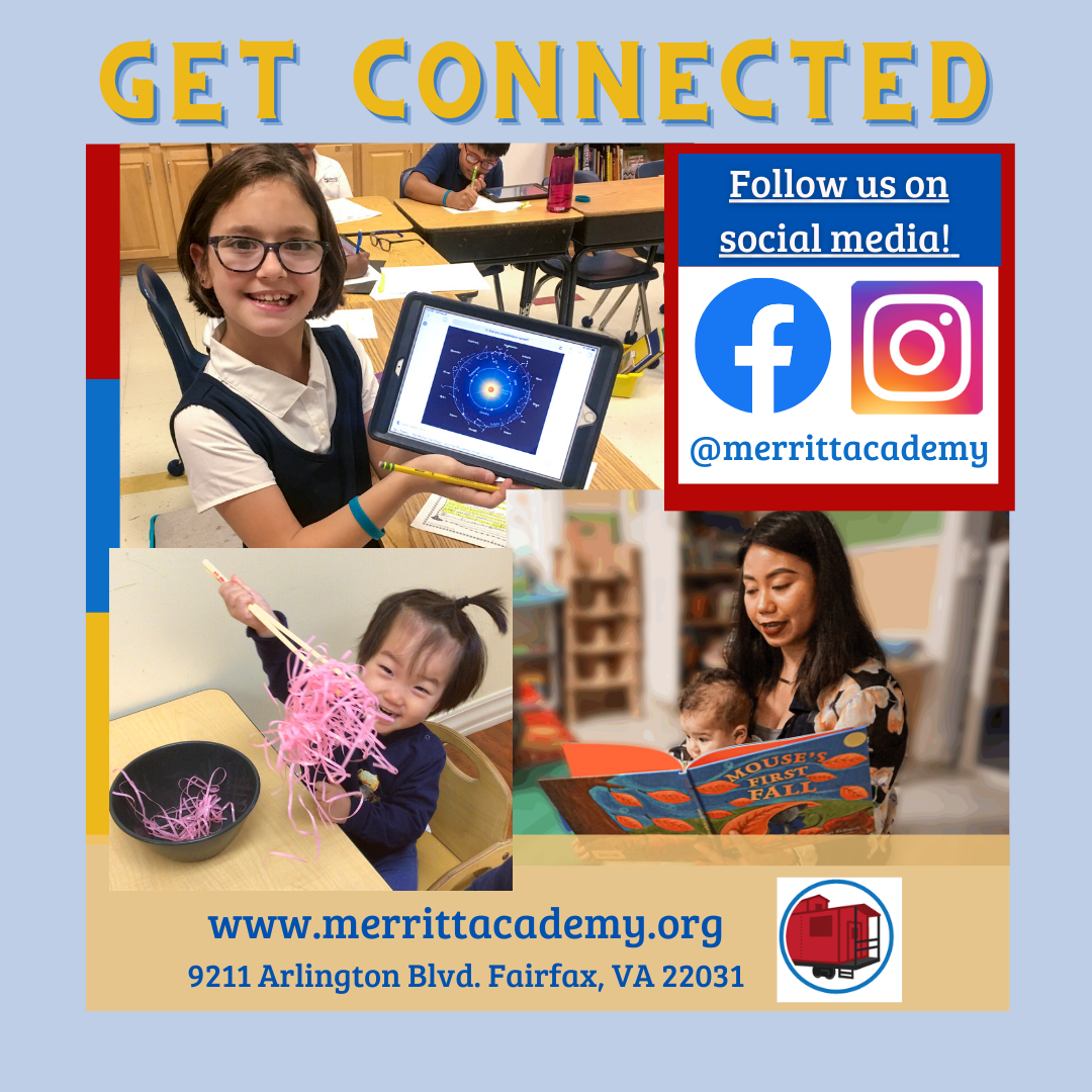 A caring learning environment. Contact us and get connected with Merritt Academy's adventures on social media!